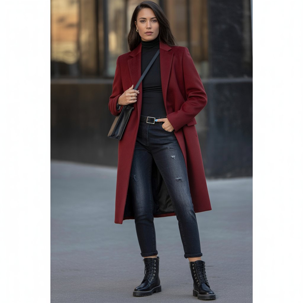 red coat long