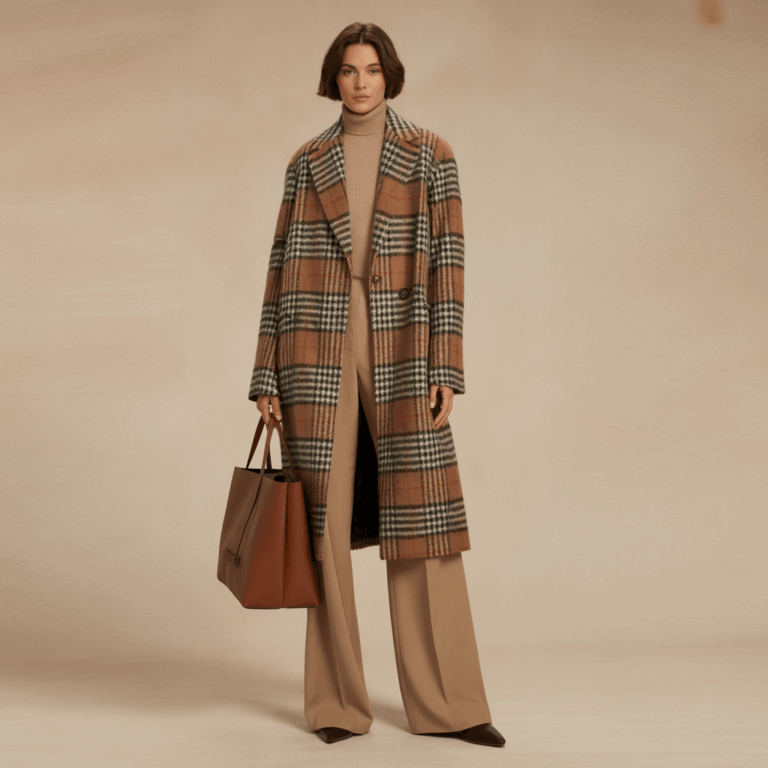 How to Style a Statement Coat - Statement Jacket Outfit Ideas 33 Patterned statement coat outfit with monochrome accessories