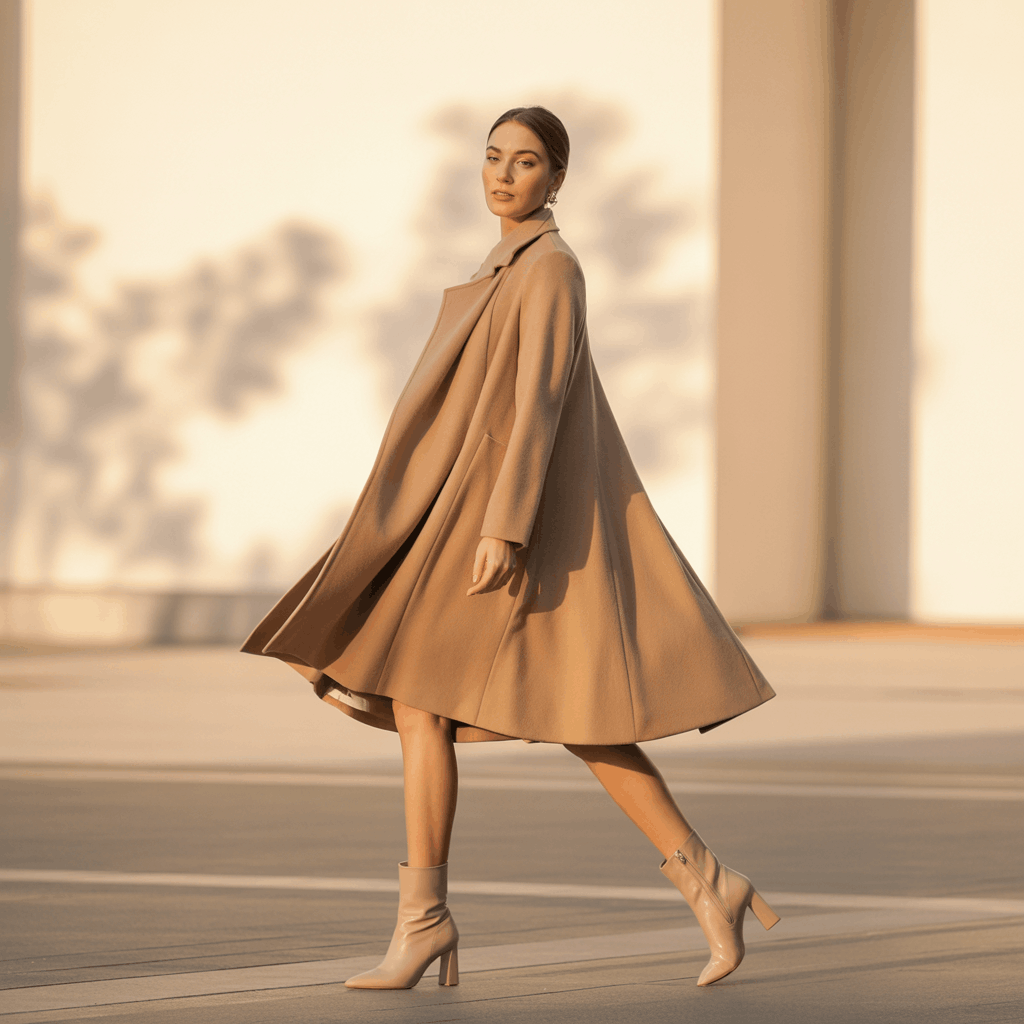 A-line swing coat 