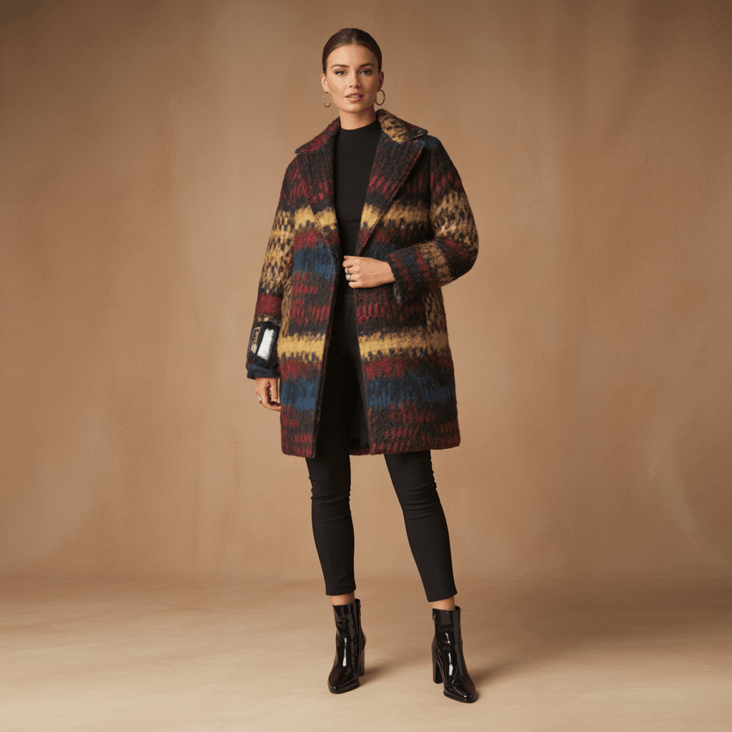 Tapestry Jacket Outfit Ideas: A 5-Step Guide to Fit, Style & Longevity 17 Oversized coat styled with slim base layers and fitted trousers for modern contrast