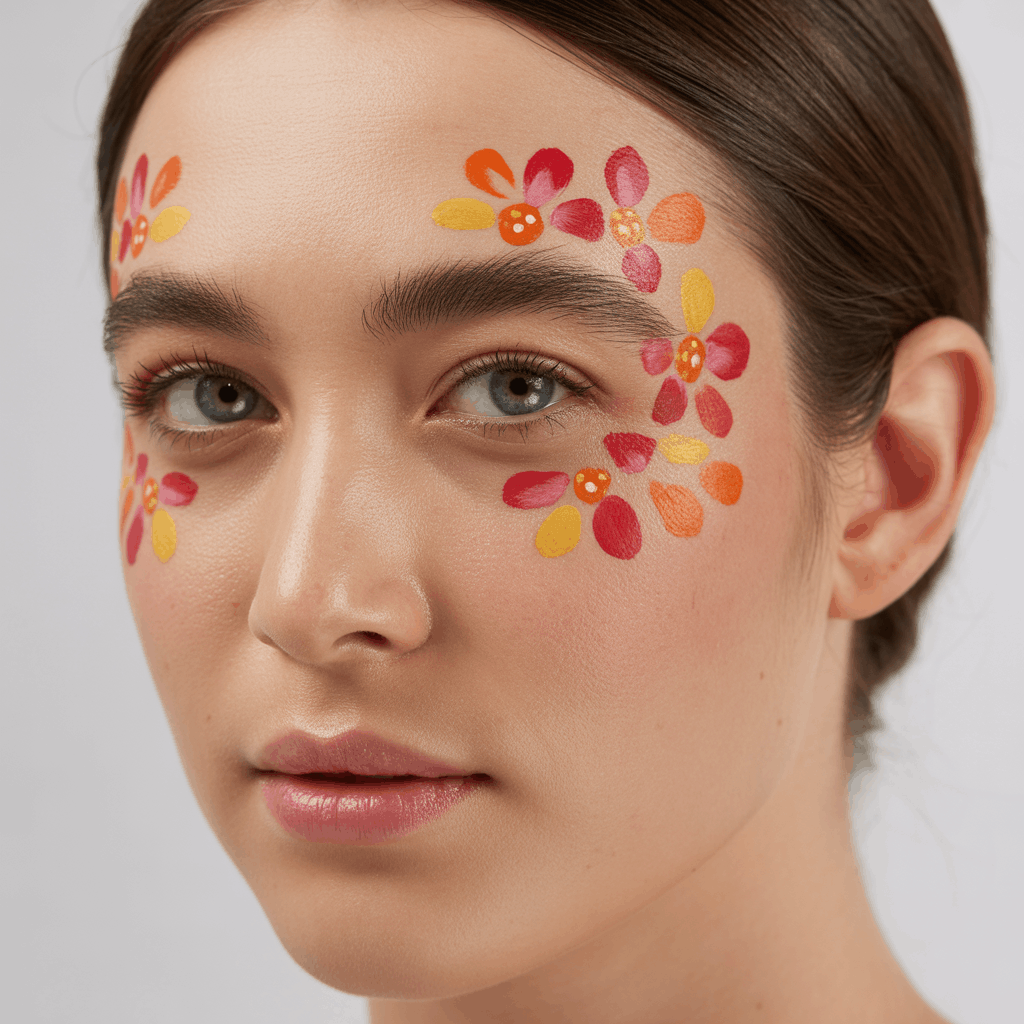 cinco de mayo makeup ideas floral face art