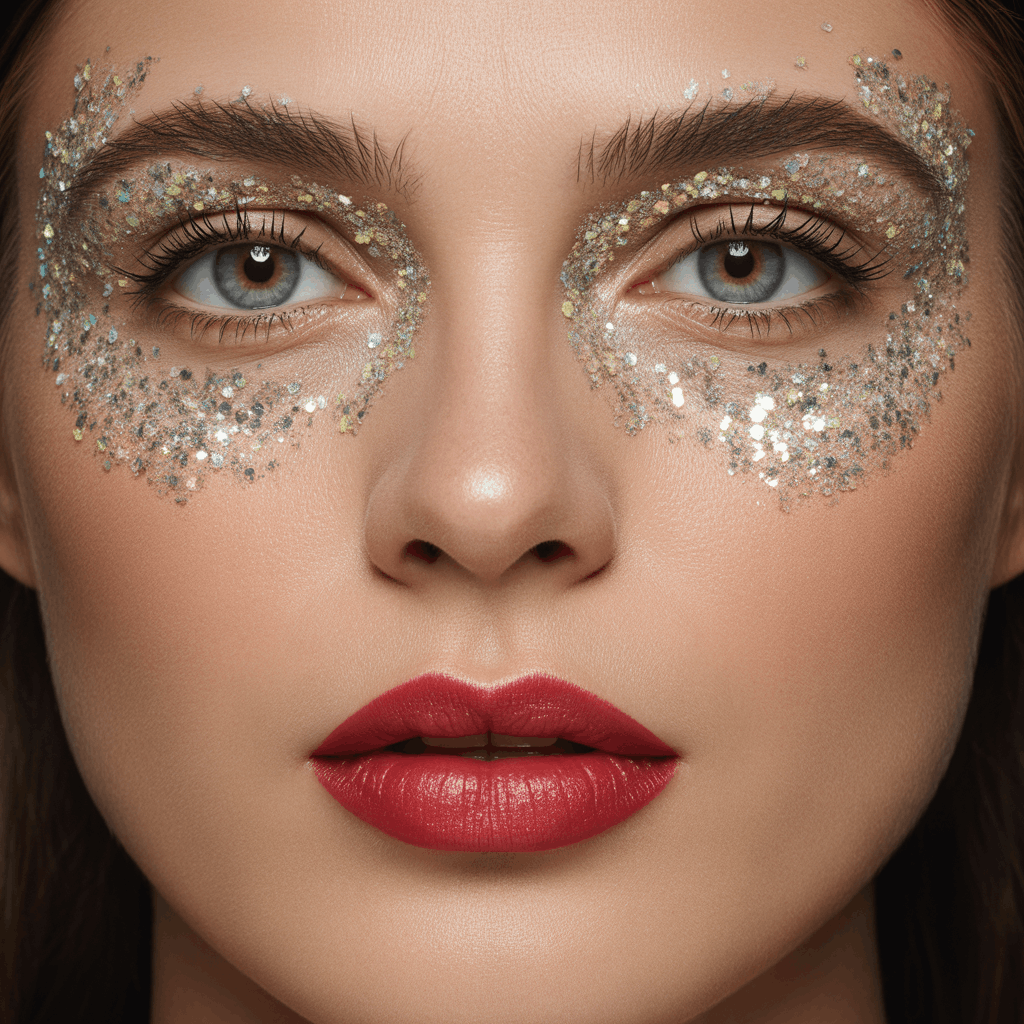 cinco de mayo makeup ideas glitter eye fiesta look