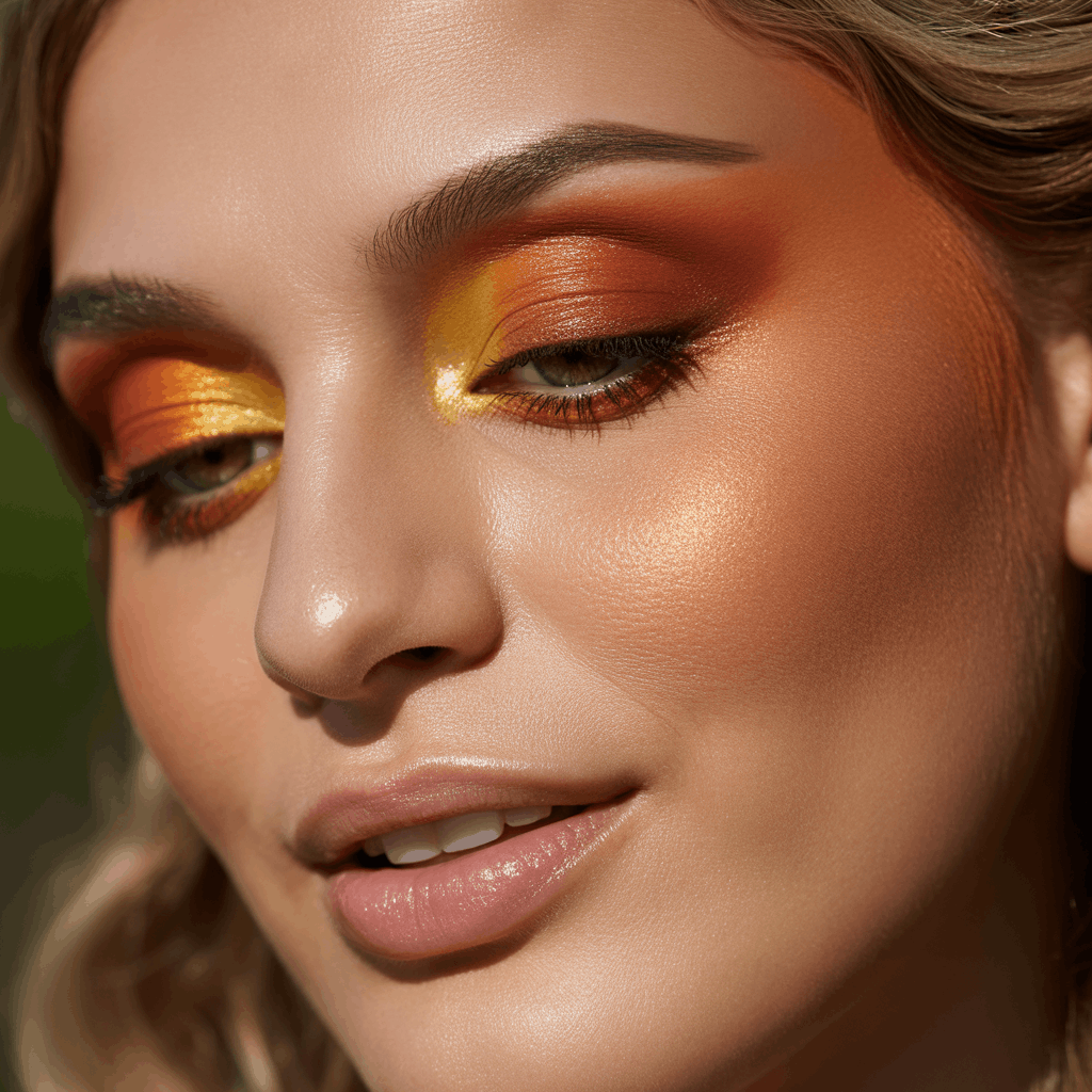 cinco de mayo makeup ideas sunset eye look